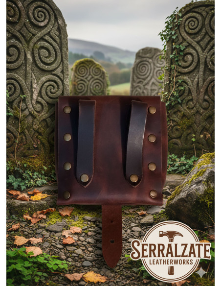 Borsa limosnera del Druido in marrone...