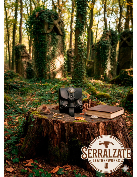 Borsa limosnera del Druido in nero