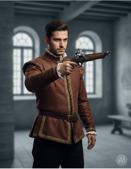 Pistola bresciana a pietra focaia...