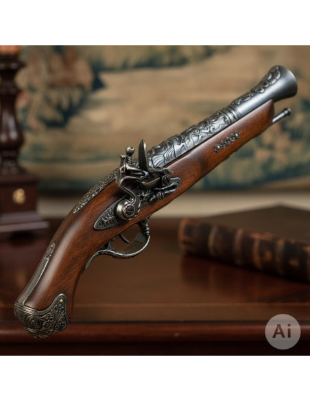 Pistola francese a pietra focaia...