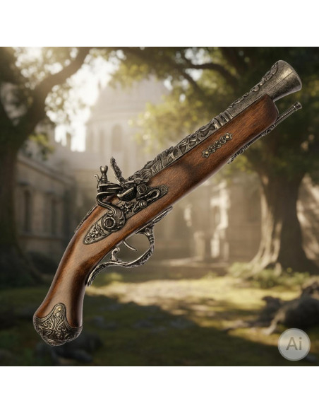 Pistola francese a pietra focaia...