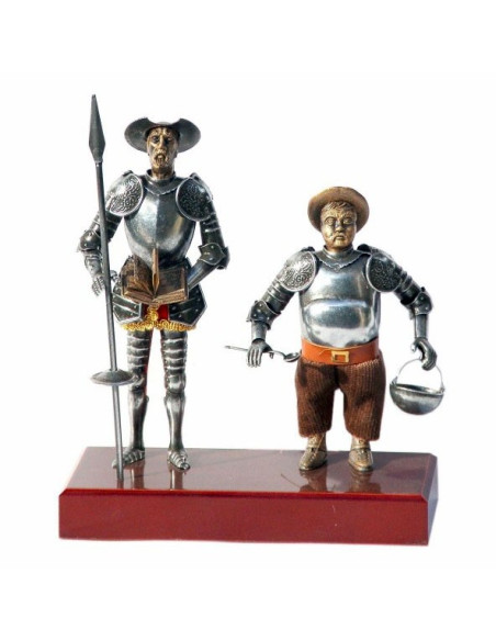 Figura Don Chisciotte e Sancho Panza, 24 cm.