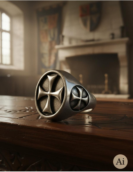 Anello Croce Templare