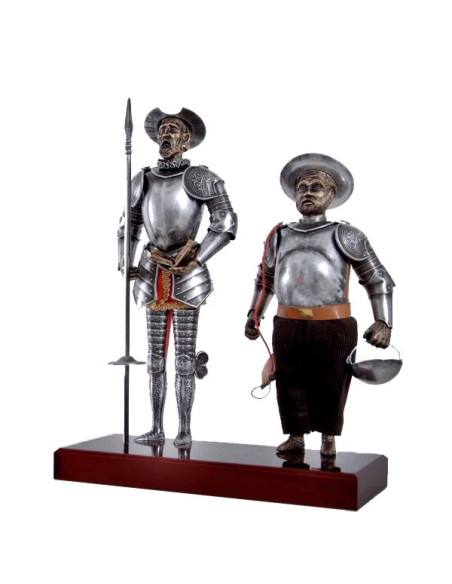 Figura Don Chisciotte e Sancho Panza, 42 cm.