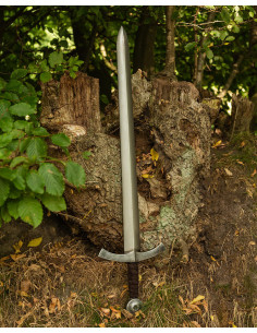 Spada medievale lunga LARP modello Heinrich, finitura oro