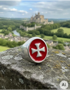 Anello da donna Croce Templare