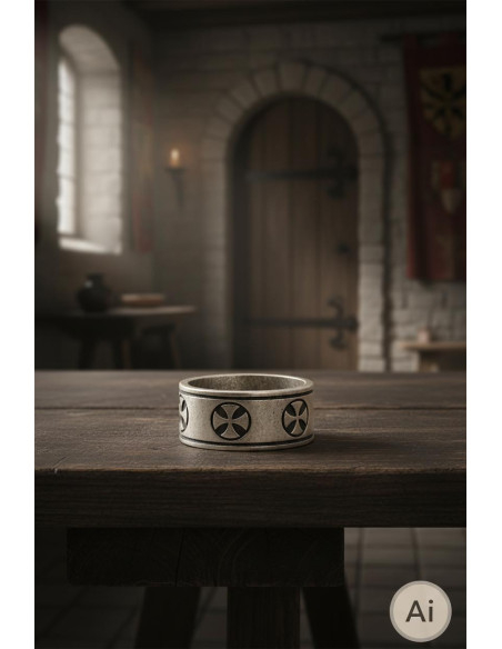 Anello croce templare