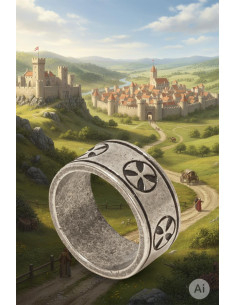 Anello croce templare