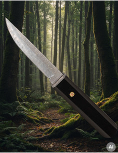 Coltello da avventura Albainox lama damasco lucido (21,50...