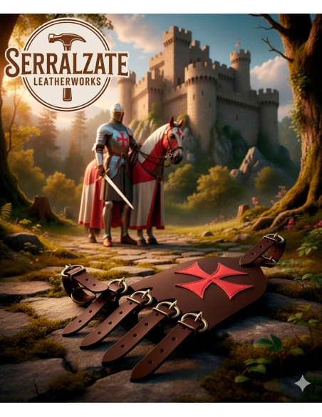 Tahalí croce templare per spada a...