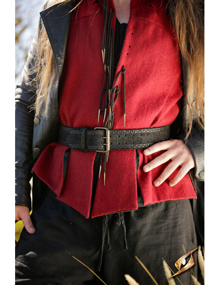 Cintura pirata in pelle scamosciata...