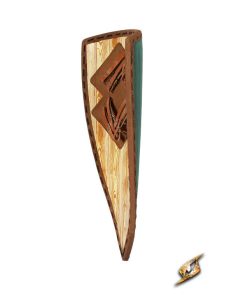 Scudo medievale bicolore per LARP...