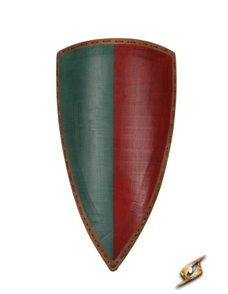 Scudo medievale bicolore per LARP...
