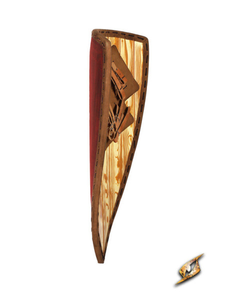 Scudo medievale bicolore per LARP...