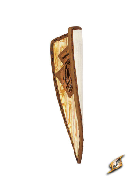 Scudo medievale bicolore per LARP...