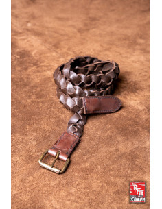 Cintura medieval intrecciata in pelle modello Squire,...