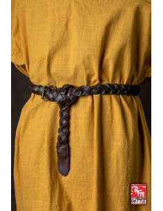 Cintura medieval intrecciata in pelle modello Squire,... 2