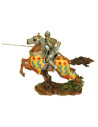 Figura cavaliere medievale a cavallo