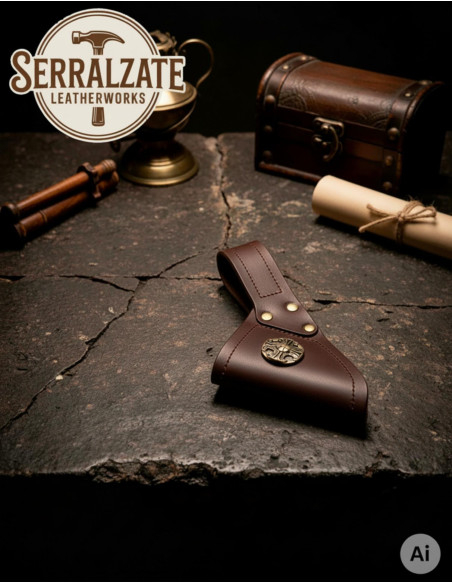 Tahalì medievale in pelle per...