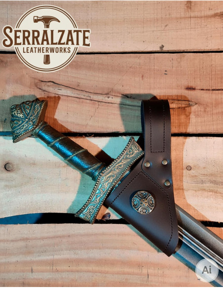 Tahalì medievale in pelle per...