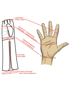 Guanti medievali senza dita in pelle modello Gillian,... 2