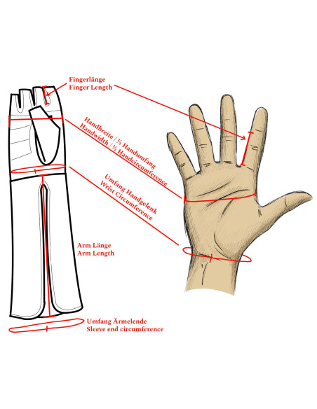 Guanti medievali senza dita in pelle...