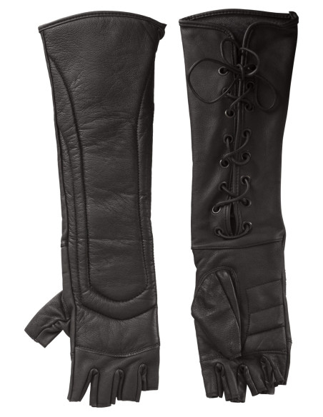 Guanti medievali senza dita in pelle...