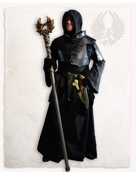 Giacca in camoscio con placche in...