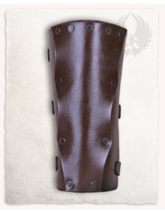 Bracciali medievali in pelle modello Rasmus, colore marrone 2