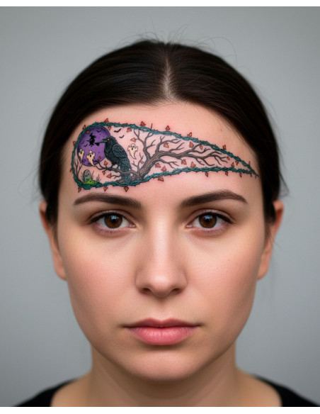 Tatuaggio temporaneo a tema Halloween