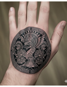 Tatuaggio temporaneo a tema Mesoamericano (Azteca e Maya) 2
