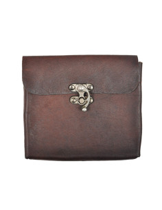 Borsa medievale in pelle modello Gero, colore marrone