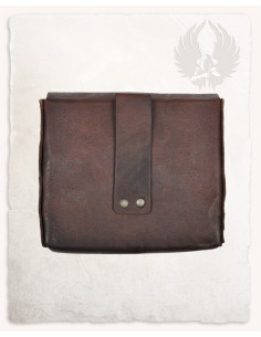 Borsa medievale in pelle modello Gero, colore marrone 2