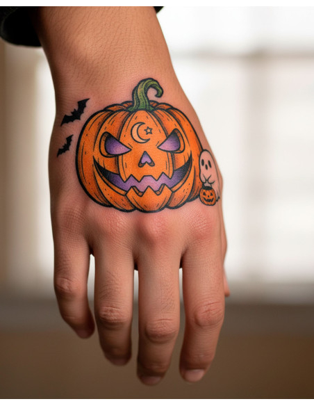 Tatuaggio temporaneo a tema Halloween...
