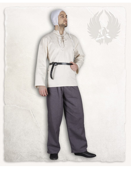 Cintura medievale sottile in pelle...