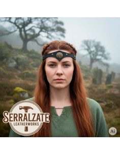 Tiara Celta tempesta in pelle nera