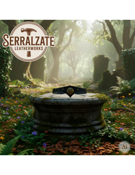 Tiara Celta tempesta in pelle nera