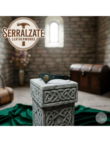 Tiara Celta tempesta in pelle nera