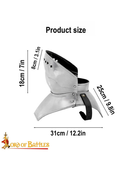 Gorgiera gotica con maschera...