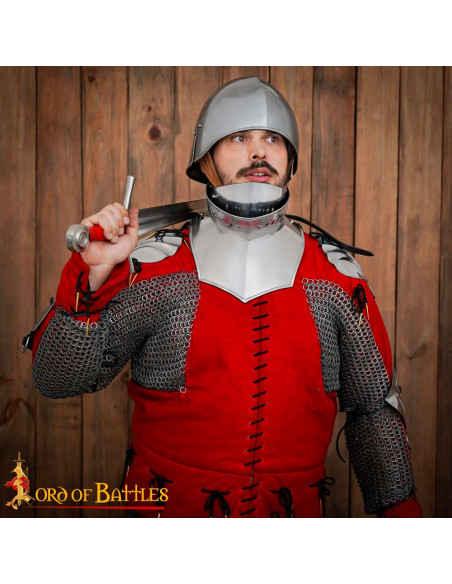 Gorgiera gotica con maschera...