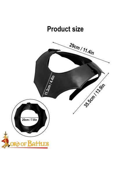 Gorgiera medievale semplice, finitura...