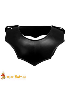 Gorgiera medievale semplice, finitura brunita