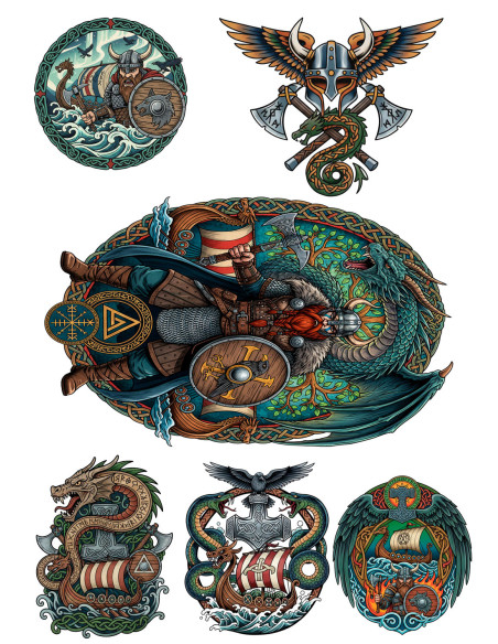 Tatuaggio temporaneo a tema dei...