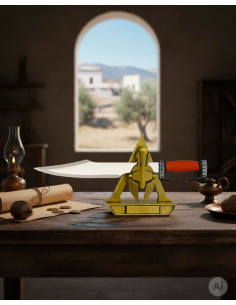 Pacchetto supporto apri-carte e supporto elmo Spartano