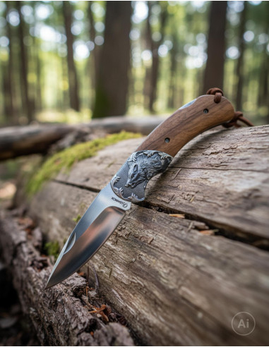 Coltello da collezione Albainox con rivestimento Jabalí (21,5 cm.)