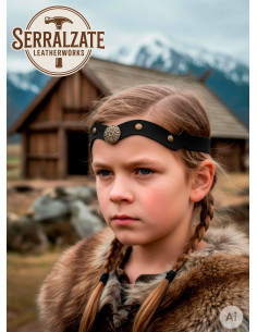 Fascia Vikingo-Celta nodi del vento in nero