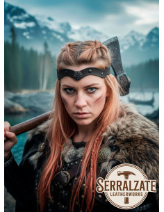 Fascia Vikingo-Celta nodi del vento in nero 2