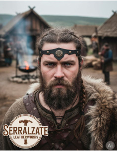 Fascia Vikinga-Celtica raffiche di vento in nero