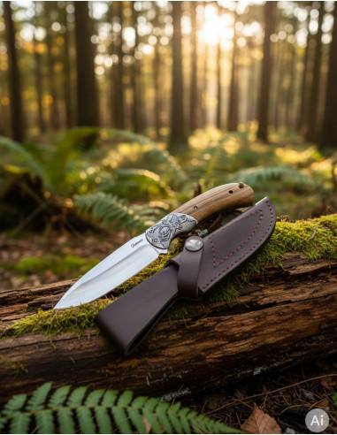 Coltello da caccia Albainox con rivetto di Cervo (24 cm.)
