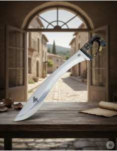 Falcata iberica decorata, 64 cm.